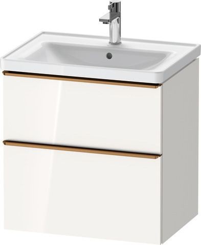 Duravit D-Neo Waschtischunterbau wandhängend Weiß Hochglanz 634x452x625 mm - DE4354004220000