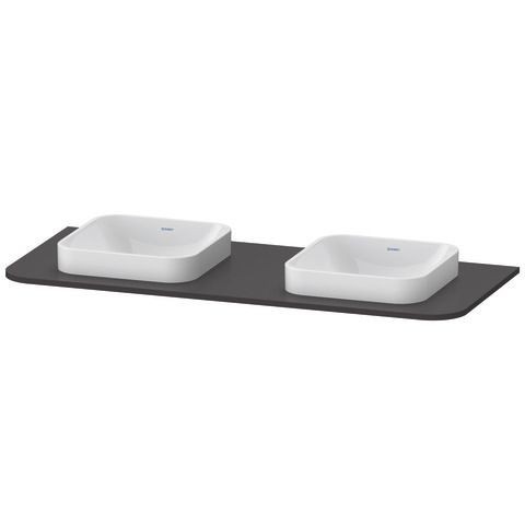 Duravit Happy D.2 Plus Konsole Graphit Supermatt 1300x550x16 mm - HP032KB8080