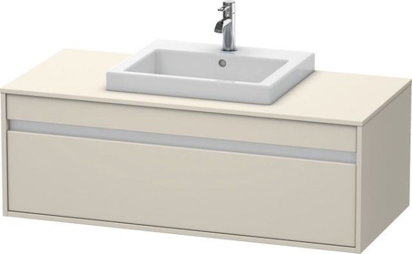 Duravit Ketho Konsolenwaschtischunterbau wandhängend Taupe Matt 1200x550x426 mm - KT679609191