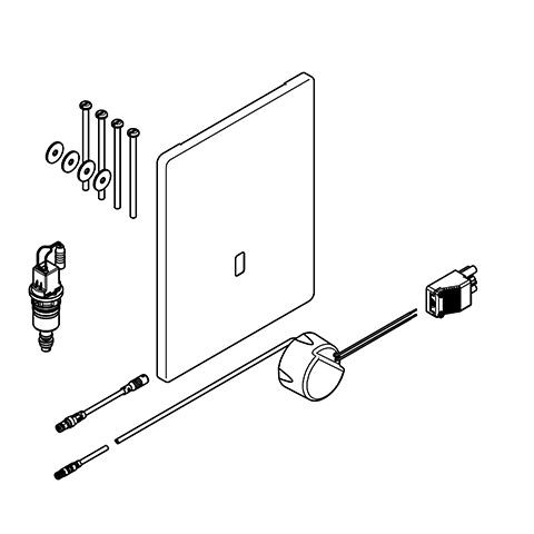 KWC Aquarotter Urinalspülarmatur, F5, elek., DN15, UP, Umrüstung PROTRONIC, UP-Netzteil, 2030066596 2030066596