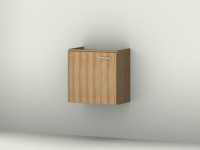 Sanipa Sanipa Waschtischunterschrank mit Tür 2day FA70278L, Weiss-Glanz, H:475, B:480, T:295 mm
