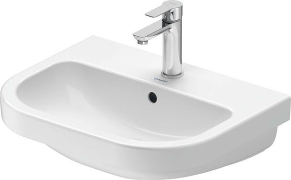 Duravit D-Code Waschtisch 550x430mm, M.Überlauf, Mit 1 Hahnloch