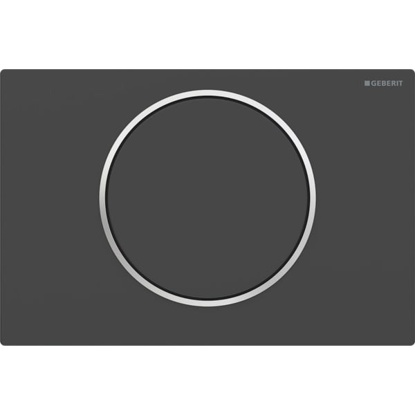 Geberit Geberit Betätigungsplatte Sigma10 für Spül-Stopp-Sp. mattschwarz, 115758145