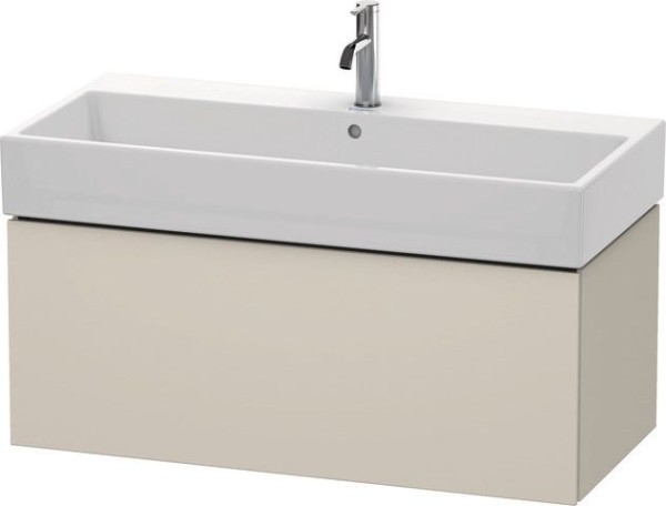 Duravit L-Cube Waschtischunterbau wandhängend Taupe Supermatt 984x459x394 mm - LC617808383