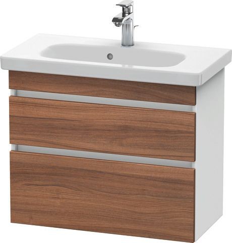 Duravit DuraStyle Waschtischunterbau wandhängend Nussbaum & Weiß Matt 730x368x610 mm - DS649907918