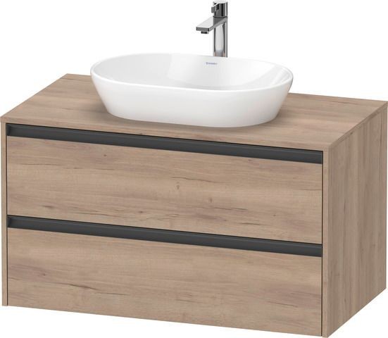 Duravit Ketho2 Konsolen-Waschtischunterbau wandhängend 1000x550x568 Ei