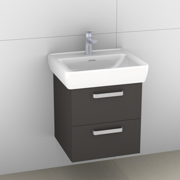 Artiqua 415 Waschtischunterschrank für Pro A 818951 Stahlgrau, 415-WU2L-L26-7142-88