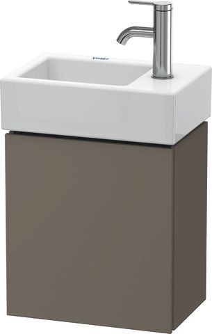 Duravit L-Cube Waschtischunterbau wandhängend Flanell Grau Seidenmatt 364x241x400 mm - LC6293L9090