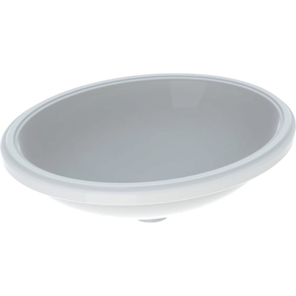 Geberit VariForm Unterbauwaschtisch, oval 56x46cm, ohne Hahnloch, ohne Überlauf, 500755012 500755012