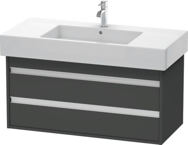 Duravit Ketho Waschtischunterbau wandhängend Graphit Matt 1000x455x480 mm - KT664104949