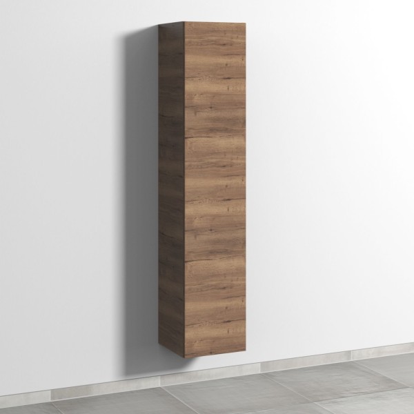 Sanipa 3way Hochschrank mit 1 Tür, Eiche-Tabak