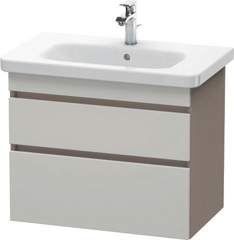 Duravit DuraStyle Waschtischunterbau wandhängend Betongrau & Basalt Matt 730x448x610 mm - DS64810074