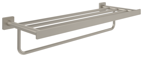 Villeroy & Boch Handtuchablage Elements - Striking 595x224x45mm Brushed Nickel Matt