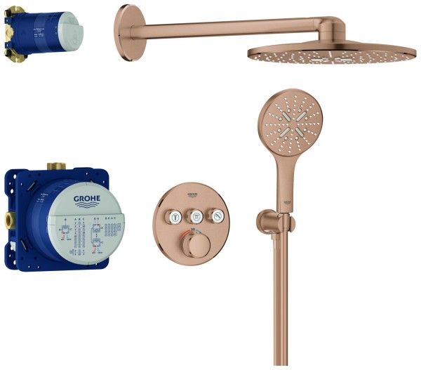 GROHE Unterputz-Duschsystem Grohtherm SmartControl 34863 THM r. Form 3 ASV warm sunset geb., 34863DL