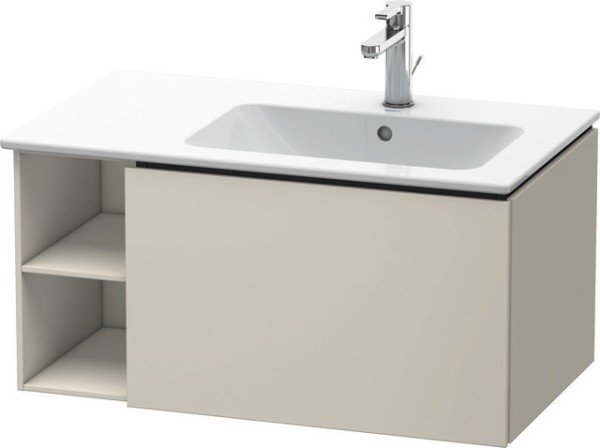 Duravit L-Cube Waschtischunterbau wandhängend Taupe Matt 820x481x400 mm - LC619209191