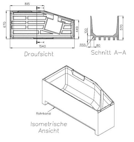 Neuesbad Wannenträger für Kaldewei Mini/Mini Star Nr.836/837 157x70 li