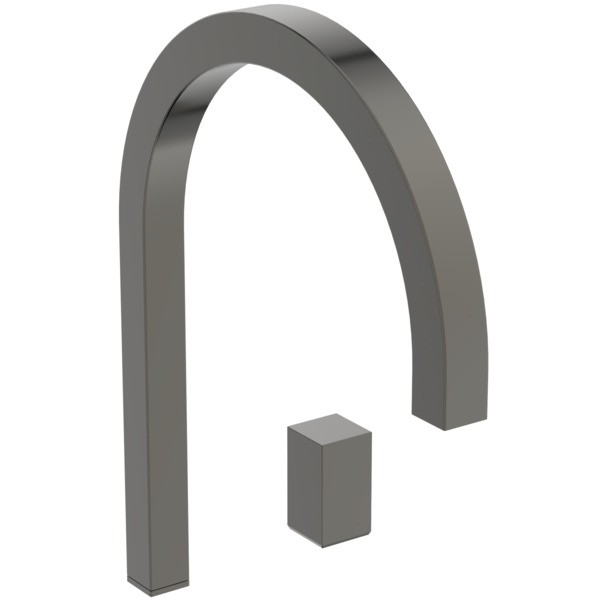 Ideal Standard Waschtischarmatur hoher Auslauf Solos ohne Ablaufgarnitur, eckig Magnetic Grey, A7831