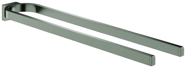 GROHE Handtuchhalter Selection 41059 2-armig hard graphite gebürstet, 41059AL0