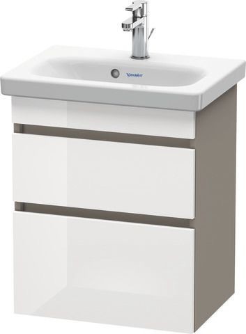 Duravit DuraStyle Waschtischunterbau wandhängend Weiß & Basalt Hochglanz & Matt 500x368x610 mm - DS6