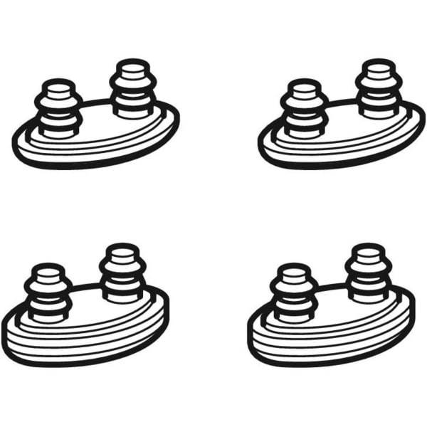 Geberit Ausgleichspuffer-Set erhöht für WC-Sitz zu AquaClean 4000 Aufsatz 242174001