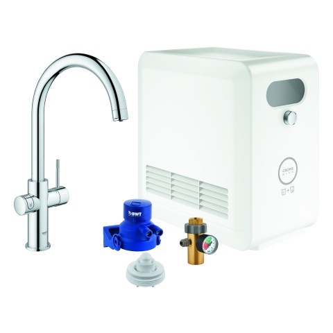 GROHE Blue Professional StarterKit 31323 C-Auslauf Bluetooth/WIFI chrom, 31323002