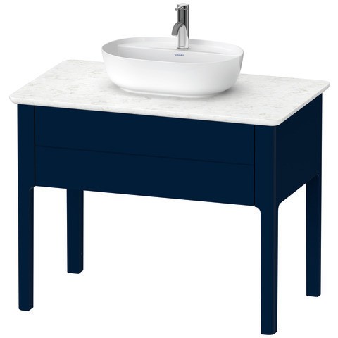 Duravit Luv Konsolenwaschtischunterbau bodenstehend Nachtblau Seidenmatt 938x570x743 mm - LU95640989