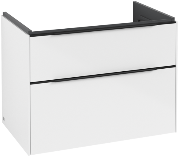 Villeroy & Boch Subway 3.0 Waschbeckenunterschrank, 2 Auszüge, 772 x 579 x 462 mm, Brilliant White /