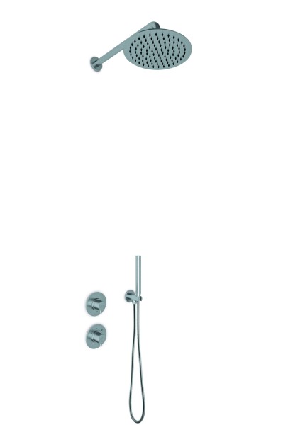 JEE-O Slimlime Shower Set 01, edelstahl gebürstet, 800-6420