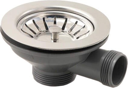 Neuesbad Ablauf mit Sieb 3, 5'' für Siphon für Edelstahlspülen