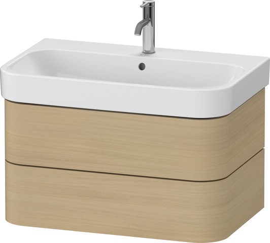 Duravit Happy D.2 Plus Waschtischunterbau wandhängend Mediterrane Eiche Matt 775x490x415 mm - HP4387