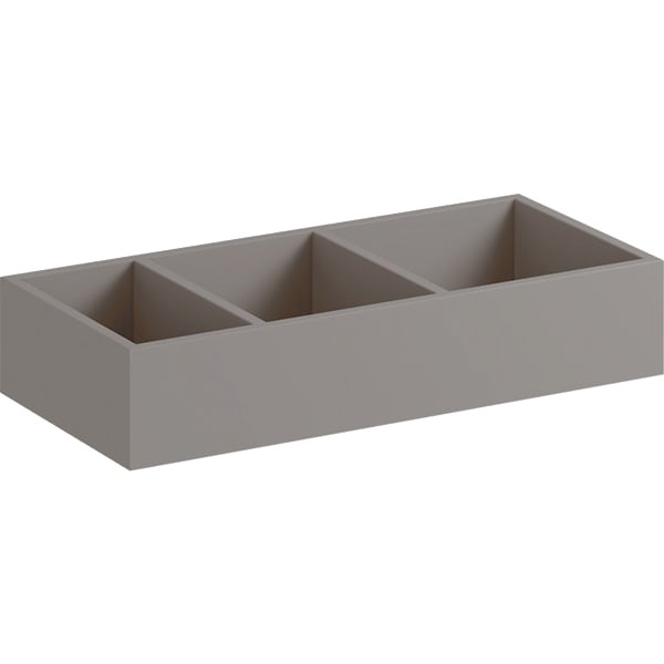 Geberit Xeno2 Schubladeneinsatz H-Teilung 32,3x6,2x15cm, sculturagrau, 500526001