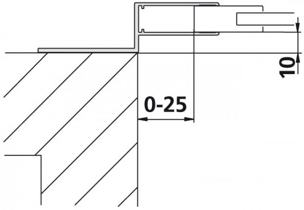 Kermi Wandanschluss-Profil Nova 2000 WWPRO1850 weiss, ZDWWPRON21852K