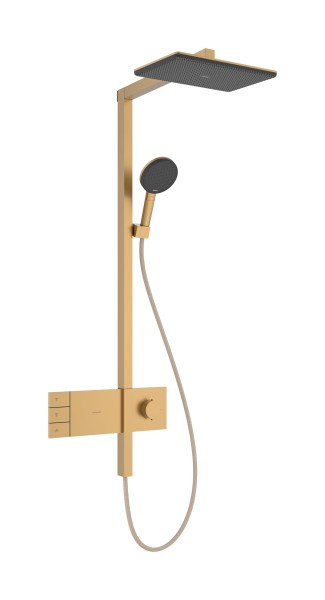 Hansgrohe Showerpipe Raindance Alive Q 210/340 2jet EcoSmart Thermostat brushed bronze , 24591140