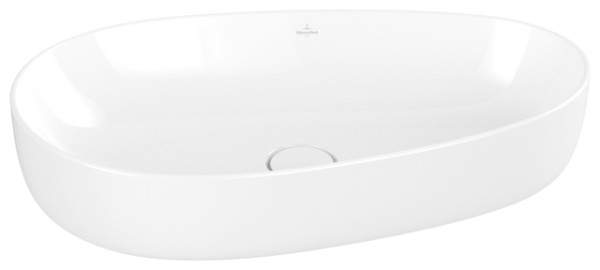 Villeroy & Boch Aufsatzwaschbecken Antao 650x400mm Asymmetrisch ohne Überlauf Weiss Alpin cplus
