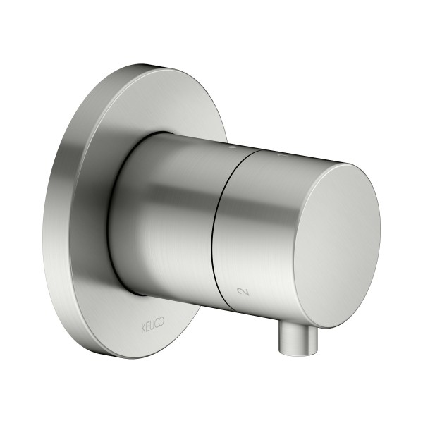 Keuco 3-Wege Umstellventil IXMO Comf.59548, rund, Edelstahl-finish, 59548061001