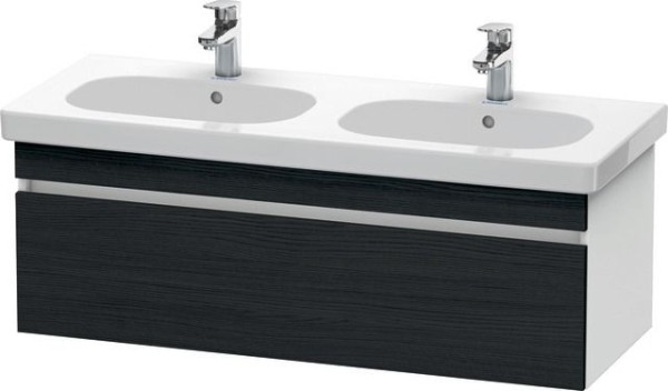 Duravit DuraStyle Waschtischunterbau wandhängend Eiche Schwarz & Weiß Matt 1150x453x398 mm - DS63860