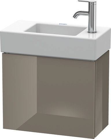 Duravit L-Cube Waschtischunterbau wandhängend Flanell Grau Hochglanz 480x240x400 mm - LC6246L8989