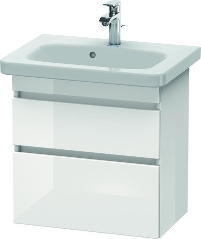 Duravit DuraStyle Waschtischunterbau wandhängend Weiß Hochglanz 580x368x610 mm - DS647902222