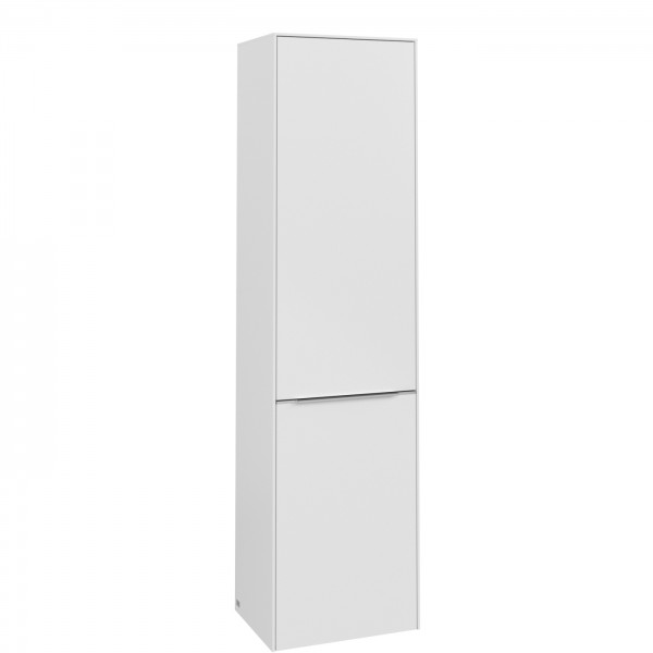 Villeroy & Boch Subway 3.0 Hochschrank, 1 Tür, 1 Wäscheklappe, 450 x 1710 x 346,5 mm, Pure White / P