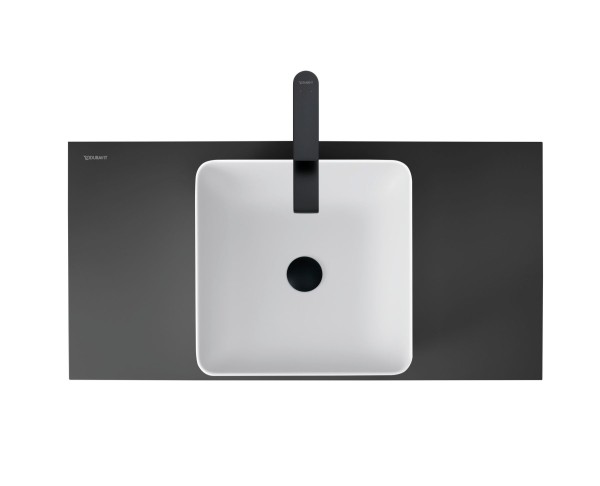 Duravit Sivida Aufsatzbecken eckig 400mm, DuroCast Plus