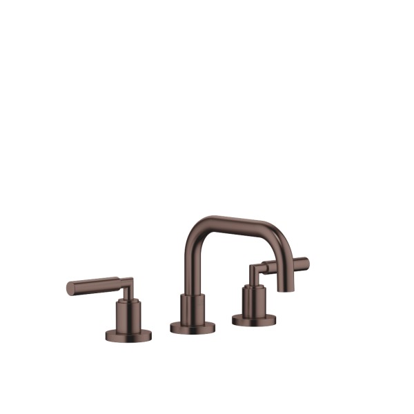 Dornbracht Waschtisch-Dreilochbatterie mit Ablaufgarnitur TARA 20705882 Dark Bronze gebürstet,207058