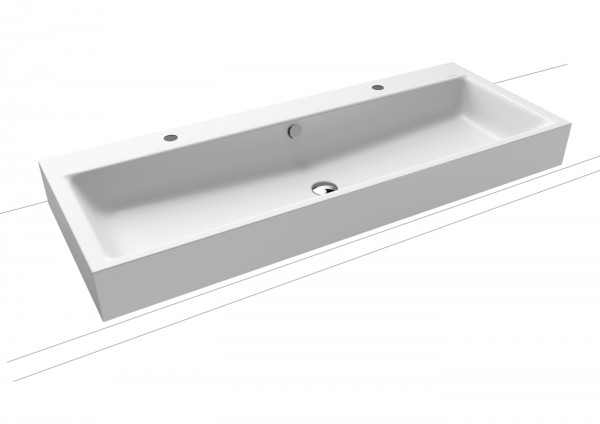 Kaldewei Aufsatzwaschtisch Puro, Modell 3168 mit Überlauf 1200x460, 907006013711
