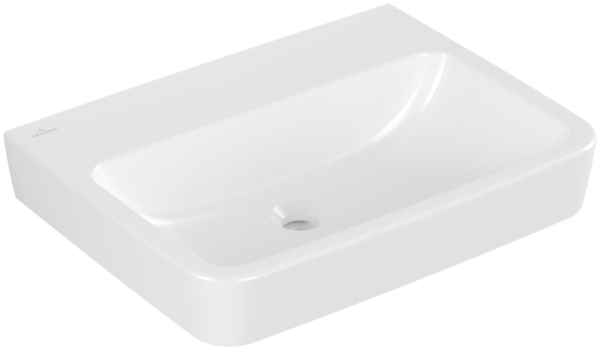 Villeroy & Boch O.novo Waschbecken, 600 x 460 x 175 mm, Weiß Alpin AntiBac CeramicPlus, ohne Überlau