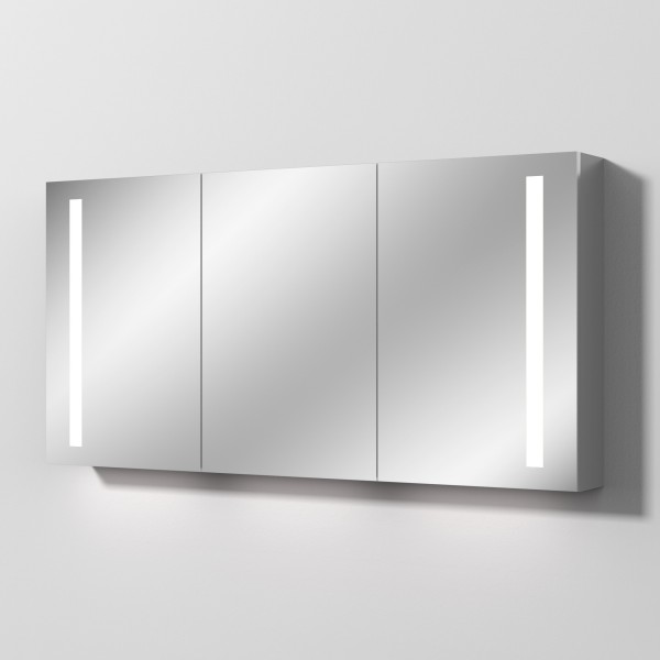 Sanipa Reflection Aluminium-Spiegelschrank ALEX 150 mit LED-Beleuchtung, AU3196L