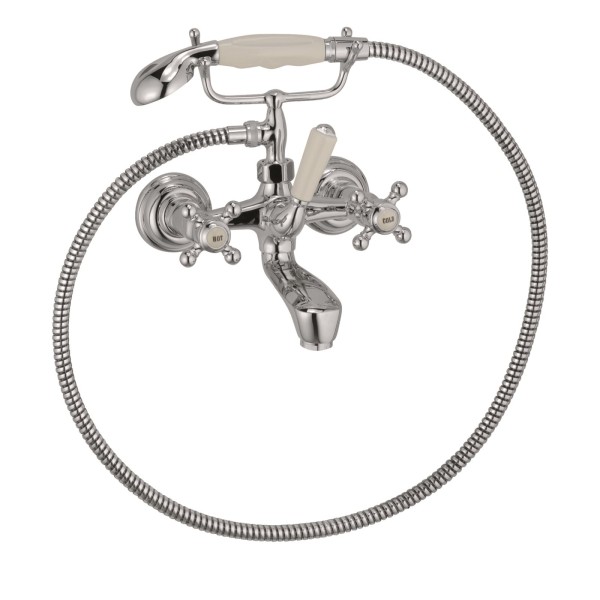 KLUDI 1926 Wannenfüll- und Brause-Armatur Brausegarnitur chrom