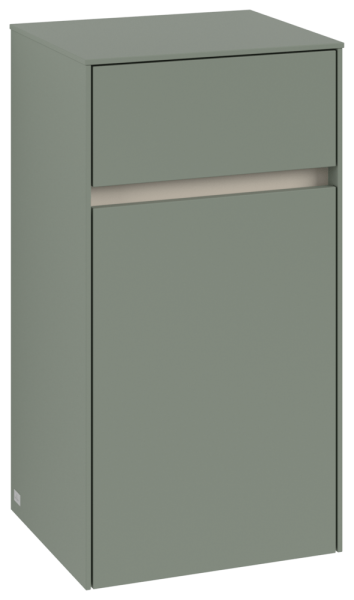 Villeroy & Boch Seitenschrank Collaro 404x748x349mm 1 Tür 1 Schublade A:li Soft Green