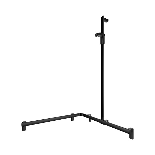 KEUCO AXESS Eck-Duschhandlauf 90° mit Brausestange, Metall, B: 85 H: 130,1 T: 85 cm, 35015370101