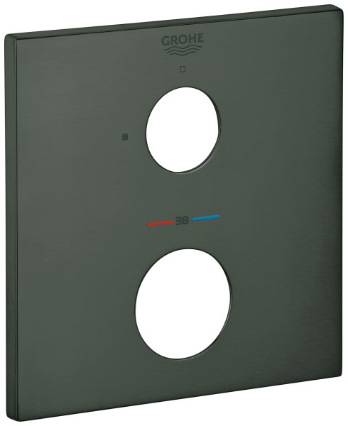 Grohe Rosette 49109 eckig für THM-FMS hard graphite gebürstet, 49109AL0