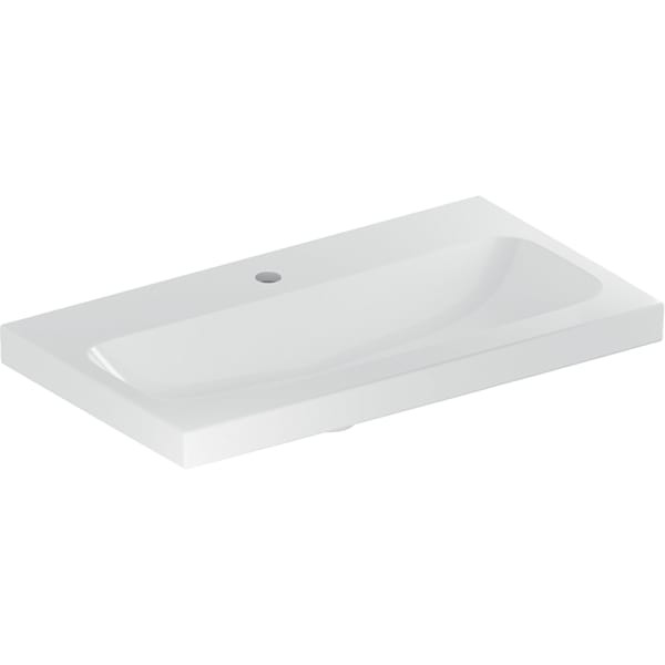 Geberit iCon Light Waschtisch 75x42cm, verkürzte Ausladung