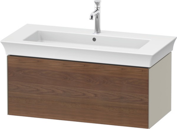 Duravit White Tulip Waschtischunterbau wandhängend Amerikanischer Nussbaum & Taupe Matt & Seidenmatt